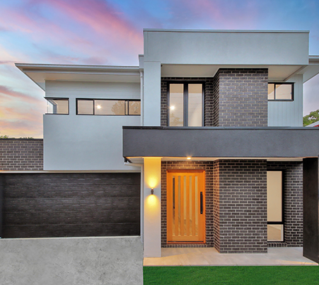 contemporary custom built home in Brisbane